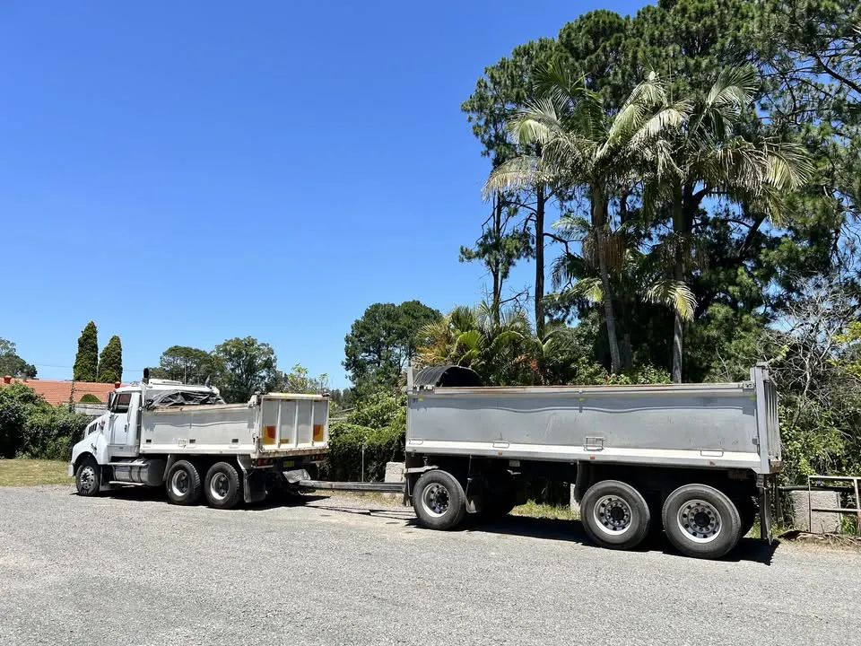 Two Simon Hull water cartage trucks ready to roll